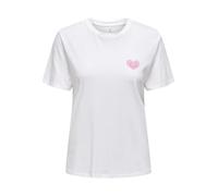 ONLY Onllucia Reg S/S Top JRS, White, XXS