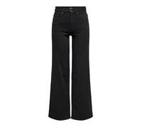 ONLY Women's Female mit Weitem Bein Onlmadison Hohe Taille Weiter Beinschnitt Jeans, Black Denim, M / 32L