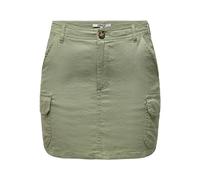 ONLY ONLMALFY-Caro Linen Short Skirt PNT mini Skirt, Oil Green