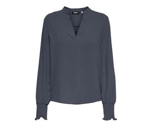 ONLY Onlmette V-Neck Ls Smock Top Noos WVN, Ombré Blue, XS