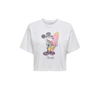 ONLY Onlmickey Minnie Life S/S Holiday Topjrs, Bright White, XS