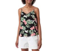 ONLY Women's Onlnova Life Vis Paris Singlet AOP Tank top, Black, 8