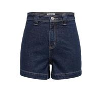 ONLY Women's Onlparis Hw DNM Shorts Mae, Dark Denim Blue, S
