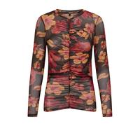 ONLY Onlparis L/S Ruching Top Box JRS, Black Coffee/AOP: Big Flower, Large