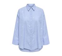 Only ONLREGINA GRACE L/S EMB. SHIRT OX WVN Longsleeve blue M