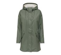 ONLY Women's Onlsally Raincoat OTW Noos, Castor Gray, L