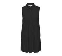 ONLY Women's Onlsiesta S/L Linen Bl Shirt Dress PNT Blouse, Black, S