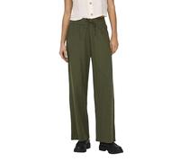 ONLY Women's Onltizana WVN-Pantalones Sueltos de Algodón Fabric Pants, Green, L
