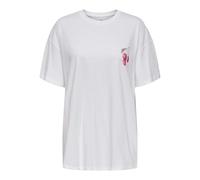 ONLY Onlvivvi Life S/S Lovely Top Box JRS, Bright White, L
