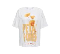 ONLY Onlvivvi Life S/S Lovely Top Box JRS, Bright White, M