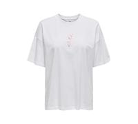 ONLY Onlvivvi Life S/S Lovely Top Box JRS, Bright White, S
