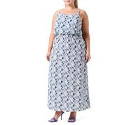 ONLY Women's Onlwinner S/L Maxi Dress Noos Ptm, Blue, 18