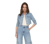 ONLY Women's Onlwonder LS Cropped DNM Jacket Gua Noos, Light Blue (Light Blue Denim), XL