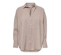 ONLY Onlzazima L/S Loose Shirt WVN, Silver Mink, M