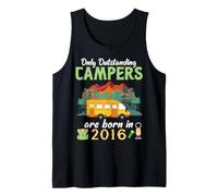 Only Outstanding Campers are Born in 2016 Vintage Camping Tank Top