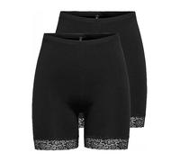 Only Pack of 2 Lace Hem Cycling Shorts Black