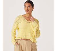 Only Pamela V-Neck Knitted Jumper BIRCH EXTRA SMALL