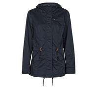 Zip-Up Hooded Parka Dark Blue