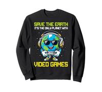 Only Planet With Video Games Earth Day Students Teachers Sweatshirt