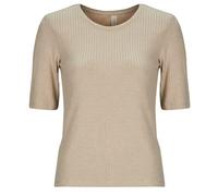 Only Play T shirt ONPSEREN ON 2/4 REG RIB in Beige EU M