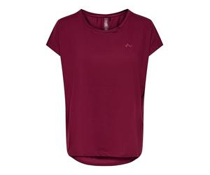 Only Play Women's ONPAUBREE SS Loose Training TEE-Opus T-Shirt, Rhododendron, XL