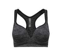 Only Play Women's Onpmartine Seamless Opus Sports Bra, Black Melange, L UK
