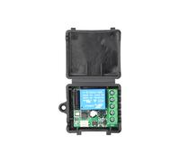 (Only Receiver) 433Mhz RF Universal Remote Control DC 12V 1CH Relay Receiver Module 1 Button Transmitter for Gate Door Light Fan DIY Universal