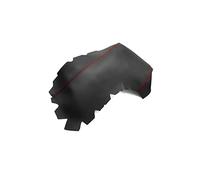 Only Right Hand Drive Car Microfiber Leather Center Control Armrest Box Cover Trim For Lexus IS250 IS350 2014-2017(Black-red line)