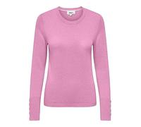 Only Round Neck Button Sleeve Jumper Pastel Lavender
