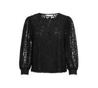 ONLY RSA L/S LACE TOP WVN, Black, M