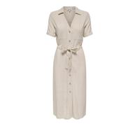 ONLY Shirt Dress ONLSIESTA Linen Long Dress S, Moonbeam, S