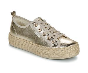 Only Shoes (Trainers) ONLIDA-1 LACE UP ESPADRILLE SNEAKER in Gold 6.5
