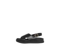 ONLY SHOES Women's ONLMINNIE-2 PU Slingback Sandal Flat, Black, 2 UK