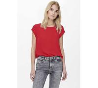 Only Short Sleeve Blouse Red