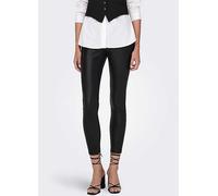 Only Skinny Faux Leather Trousers Black