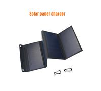 (only solar charger) 28W Solar Panels Portable Folding Foldable Waterproof Dual 5V/2.1A USB DC 18V 12V Solar Panel Charger for Phone Car RV Battery