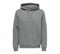 Only & Sons a/s Men's Onsceres Life Hoodie Sweat Noos Hooded Sweatshirt, Castor Gray, XL