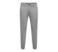 Only & Sons Men's Onsmark Pant Stripe Gw 3727 Noos Trouser, Light Gray Melange, 31W 32L UK