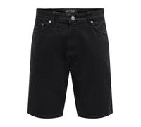 Denim shorts ONSFADE Mid waist Loose Fit Shorts S, Black Denim, S