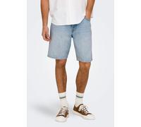 Only & Sons - Edge Light Blue Denim - Shorts - blue - L - 100% Cotton,Denim L