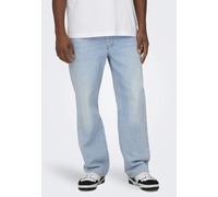 Only & Sons - Fade Loose One Light Blue Denim - Jeans - blue - W31 / L32 - 100% Cotton W31 / L32