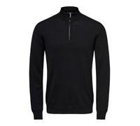 ONLY & SONS Men's ONSWYLER Life LS Half Zip Knit Sweater Sweater, Black, XXL