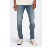 Only & Sons - Loom Slim Dark Blue Grey - Jeans - blue - W36 / L34 - 98% Cotton, 2% Elastane,Denim W36 / L34