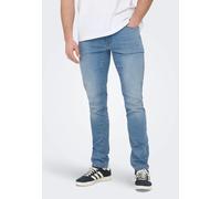 ONLY & SONS Male Slim Fit Jeans, Light Blue (Light Blue Denim), 31 W/32 L