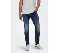 Only & Sons - Loom Slim Medium Blue Denim - Jeans - blue - W28 / L32 - 99% Cotton, 1% Elastane W28 / L32