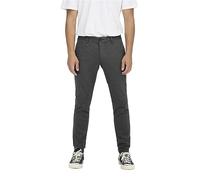 ONLY & SONS Men's Onsmark Check Pants Hy Gw 9887 Noos Trouser, Black, 30 W/32 L