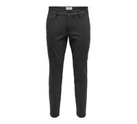 Only & Sons Male Hose Mark, Dunkelgrau Melange, 34/32