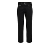 ONLY & SONS Male Normal Cut Jeans ONSEDGE Medium Waist Straight Cut Jeans, Black Denim, 30 W/30 L