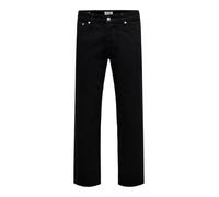 ONLY & SONS Male Normal Cut Jeans ONSEDGE Medium Waist Straight Cut Jeans, Black Denim, 32 W/34 L