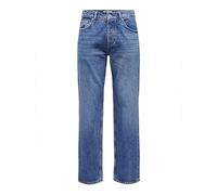 ONLY & SONS Male Normal Cut Jeans ONSEDGE Mid Rise Straight Cut Jeans, Special Bright Blue Denim, 38 W/32 L